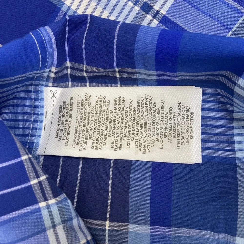 Polo Ralph Lauren Mens 4XB Plaid Poplin Oxford Shirt‎ Big & Tall Classic Fit NEW